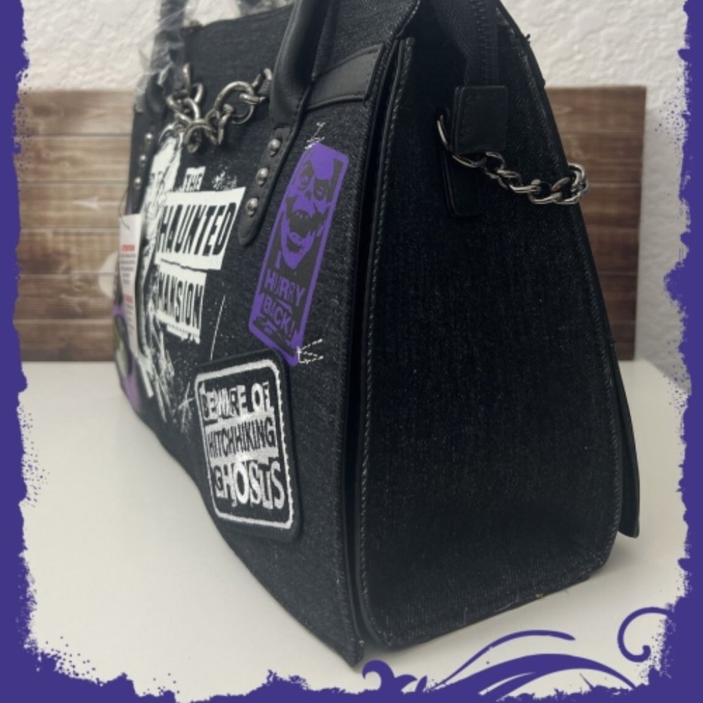 NWT's Loungefly x Disney Wickedly Haunted Mansion Crossbody Bag - Picture 6 of 16